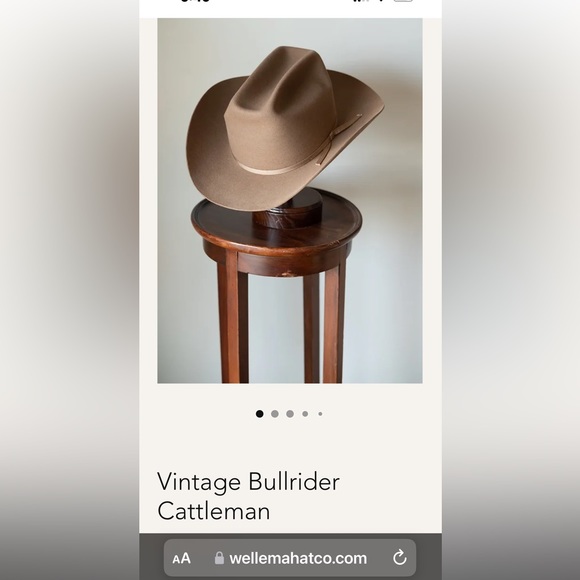 🤠👀DOBBS WEST vintage EMPIRE style western bull rider cattlemen hat fur felt.👀 - Picture 10 of 11